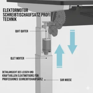Abmessungen und Tragkraft der Arbeitsfläche vom elektrisch schreibtischaufsatz profi.