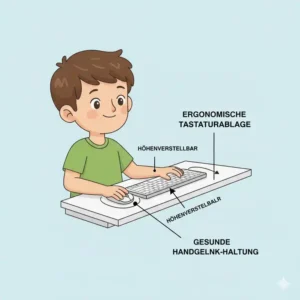 Ergonomische Tastaturablage passend zum elektrisch schreibtischaufsatz kinder.