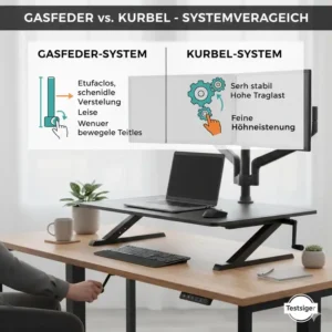 Systemvergleich verschiedener Modelle im schreibtischaufsatz manuell test 2026.