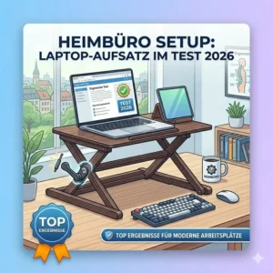 Ein modernes Home-Office-Setup aus dem laptop schreibtischaufsatz test 2026 Bericht.