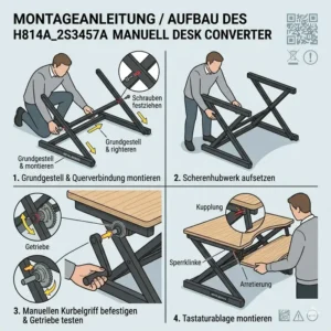 Schritt-für-Schritt-Anleitung für den einfachen Aufbau im schreibtischaufsatz manuell review.
