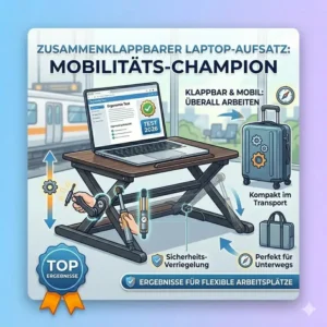 Mobilität und Transport im Fokus beim laptop schreibtischaufsatz test 2026 für digitales Nomaden.