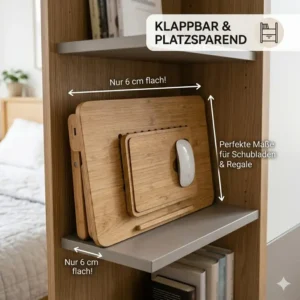 Platzsparender klappbarer laptop schreibtischaufsatz bett einfach verstaut.