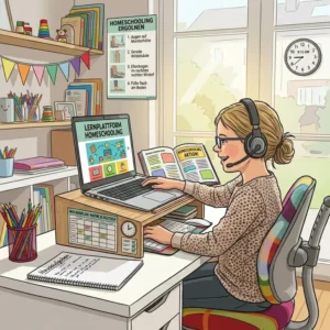 Perfekt fürs Homeschooling: Lernen am Schreibtisch mit dem laptop schreibtischaufsatz kinder.