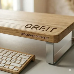 Stabiler laptop schreibtischaufsatz breit aus hochwertigem Holz cho den Schreibtisch.