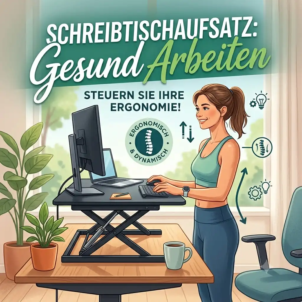 Featured Image showing areibtischaufsatz gesund arbeiten for ergonomic office setup.schreibtischaufsatz gesund arbeiten