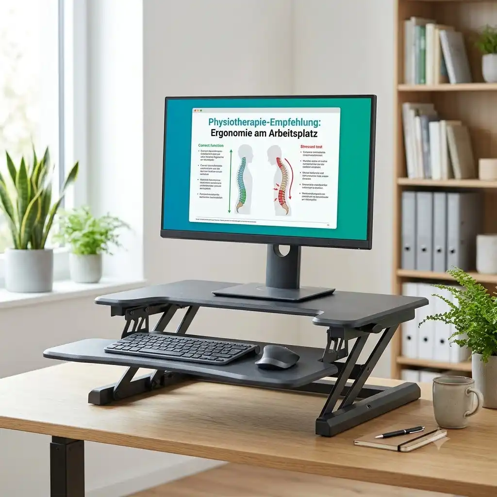 Ergonomischer schreibtischaufsatz physiotherapie empfehlung für das Büro