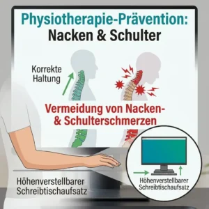 Hilfe zur schreibtischaufsatz physiotherapie empfehlung bei Nackenschmerzen