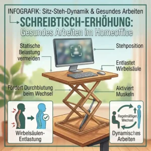 Illustration 5 explainingreibtischaufsatz gesund arbeiten for sit-stand dynamics.