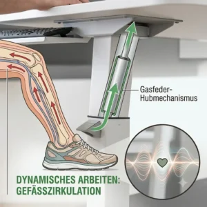 Dynamisches Arbeiten durch schreibtischaufsatz physiotherapie empfehlung