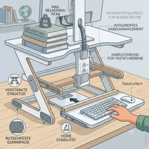 Structural stability test and load capacity demonstration of the schreibtischaufsatz mit tastaturfach